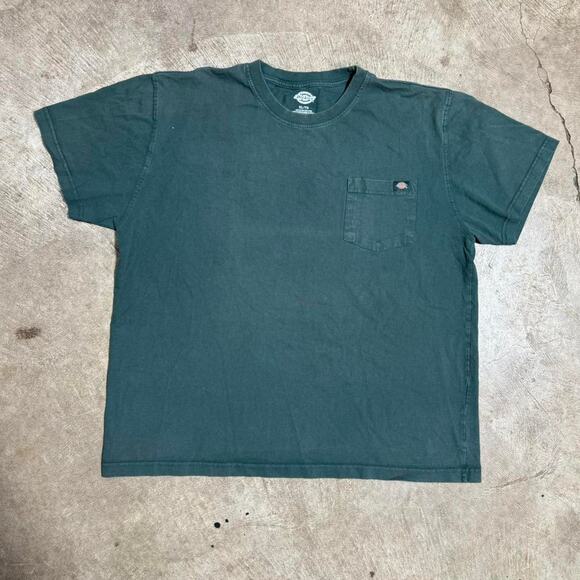 Forest Green Dickies Pocket Tee - Picture 1 of 8